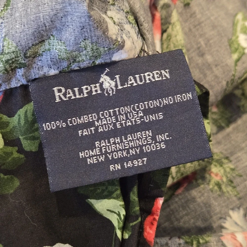 VTG Ralph Lauren Isadora Cossette‎ TWIN Comforter w/4 Pillow Shams Bedding Set
